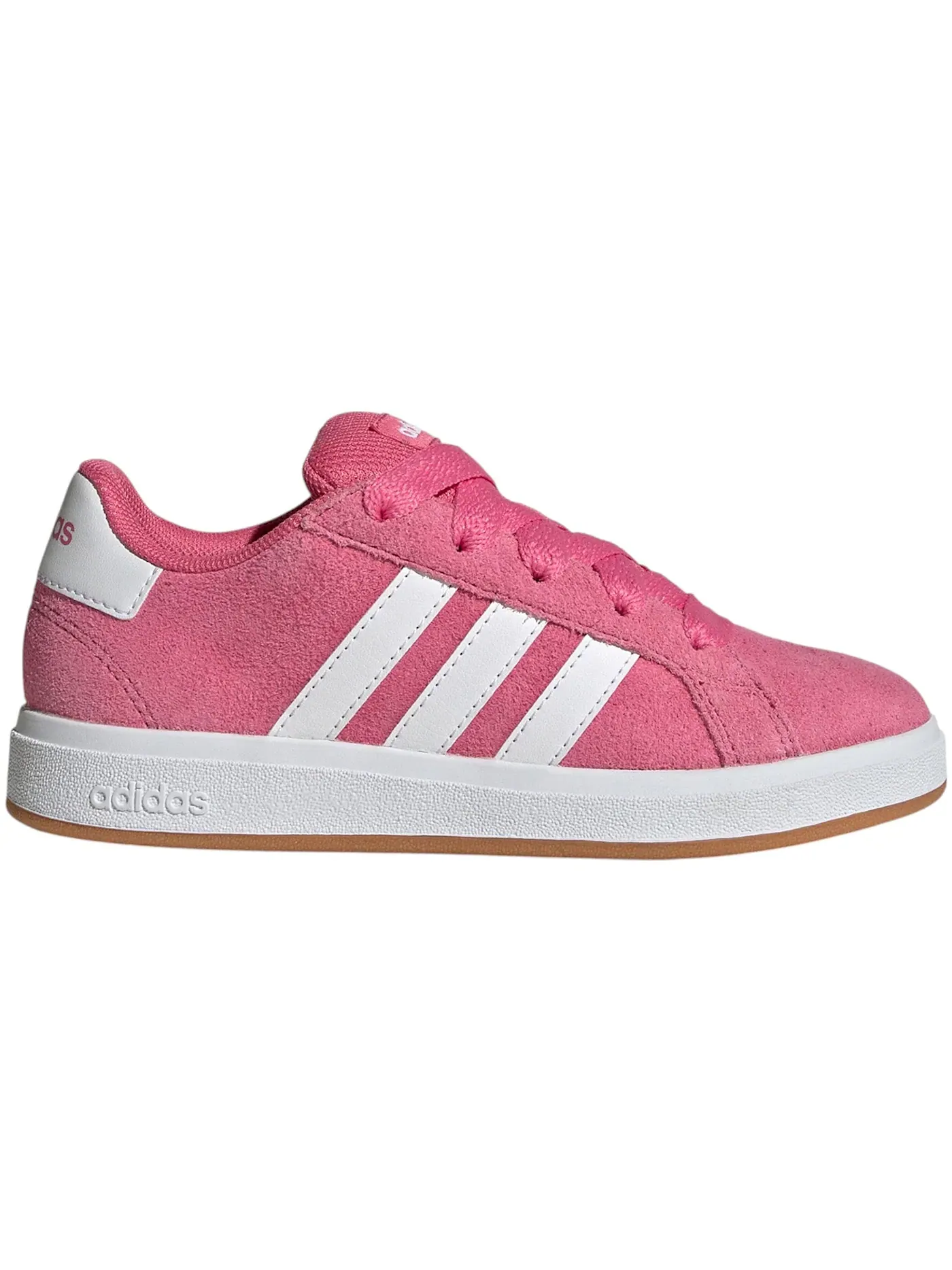 Детские кроссовки Lifestyle с низким профилем Adidas Grand Court 00s — изображение 1 из 1, розовый белый