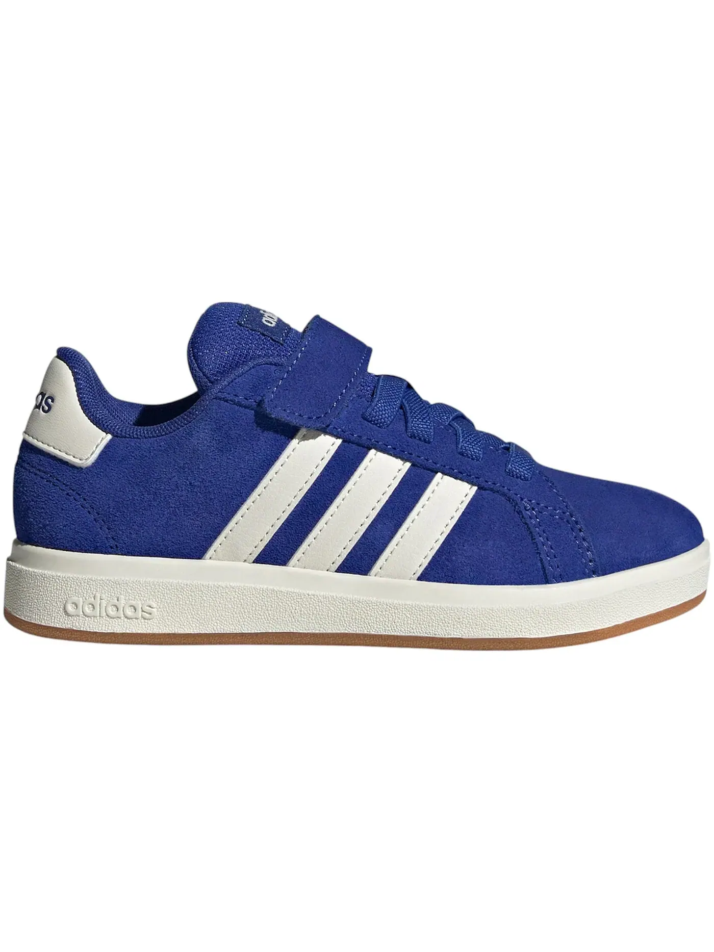 Детские кроссовки с замшевыми вставками Adidas Grand Court 00s — изображение 1 из 1, синий белый
