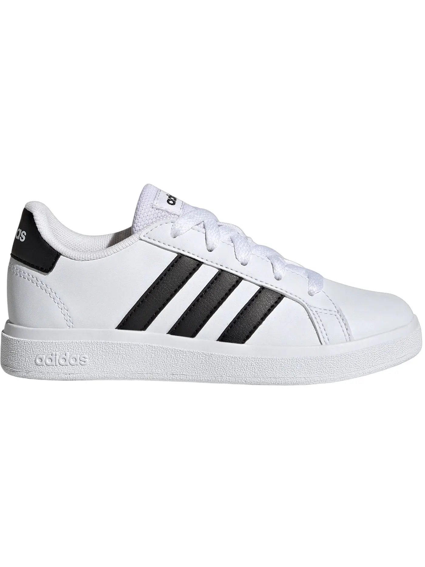 Детские кроссовки с классическим дизайном Adidas Grand Court 2.0 — изображение 1 из 1, белый/черный