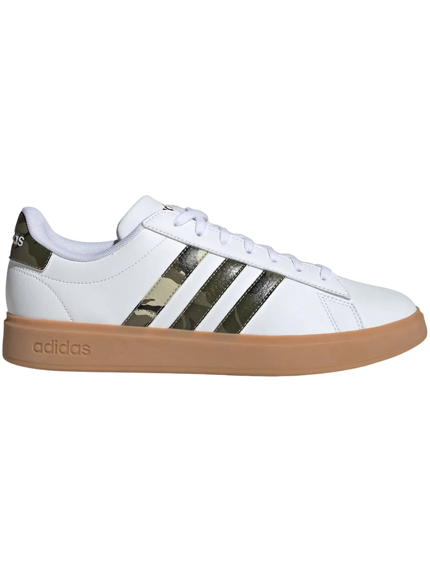 Мужские кроссовки Lifestyle Grand Court 2.0 Adidas — изображение 1 из 1, белый оливковый серый