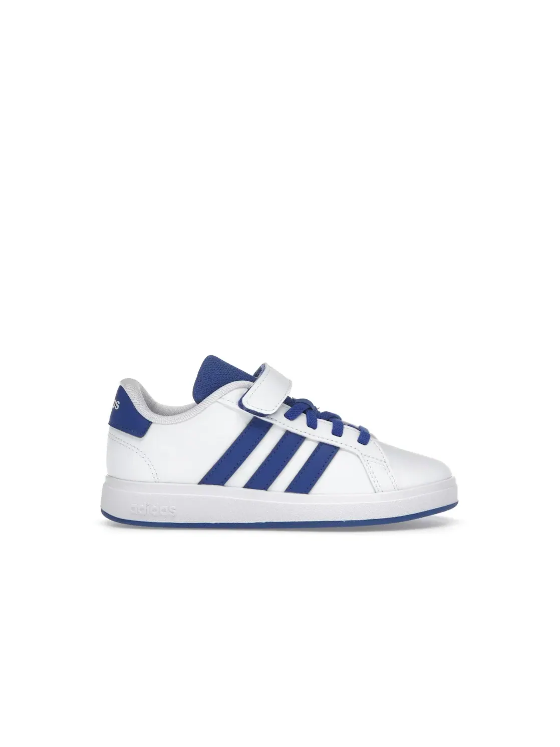 Детские кроссовки с закрытой пяткой Adidas Grand Court 2.0 — изображение 1 из 4, белый синий черный
