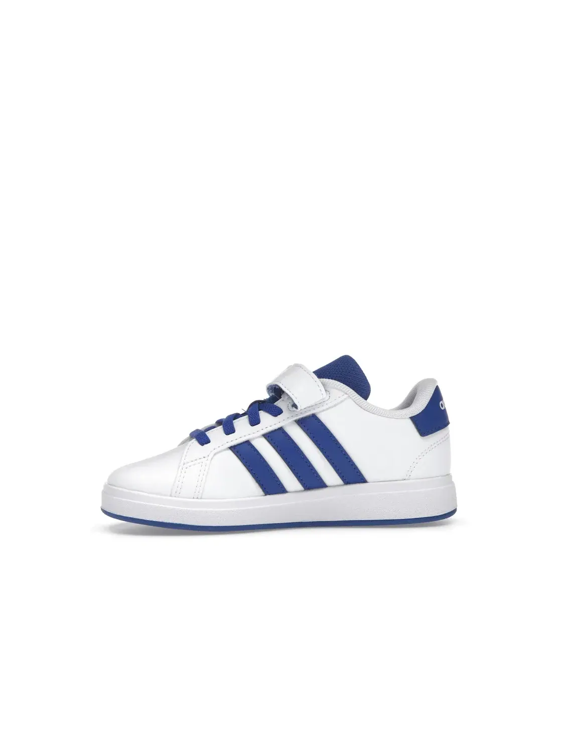 Детские кроссовки с закрытой пяткой Adidas Grand Court 2.0 — изображение 3 из 4, белый синий черный