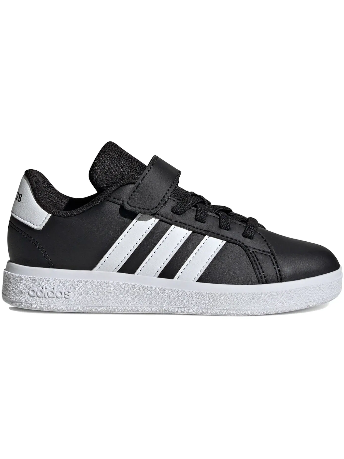 Детские кроссовки lifestyle с закрытой пяткой Grand Court 2.0 Adidas — изображение 1 из 1, черный/белый/черный
