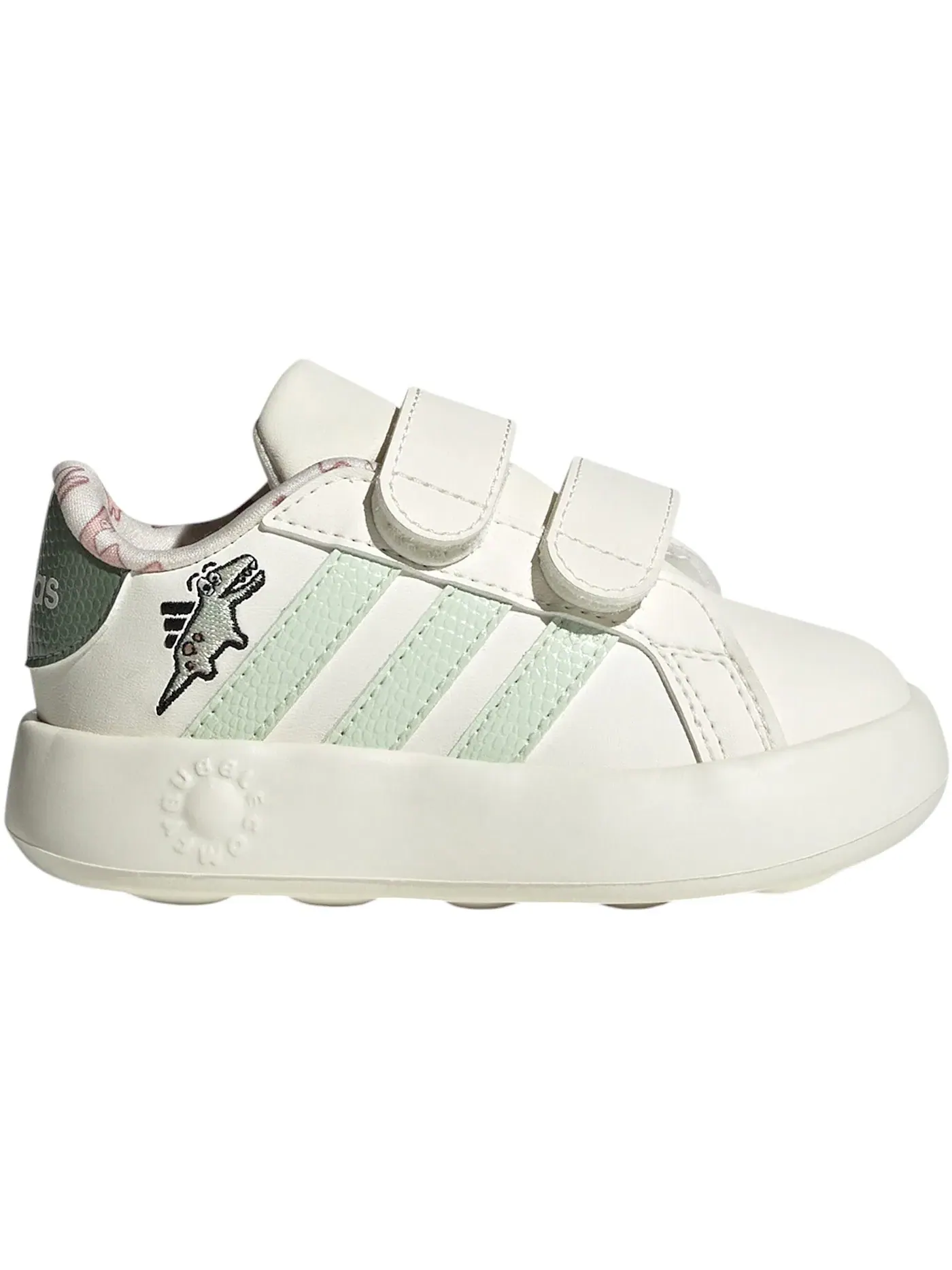 Детские кроссовки с ремешками Adidas Grand Court 2.0 Dino — изображение 1 из 1