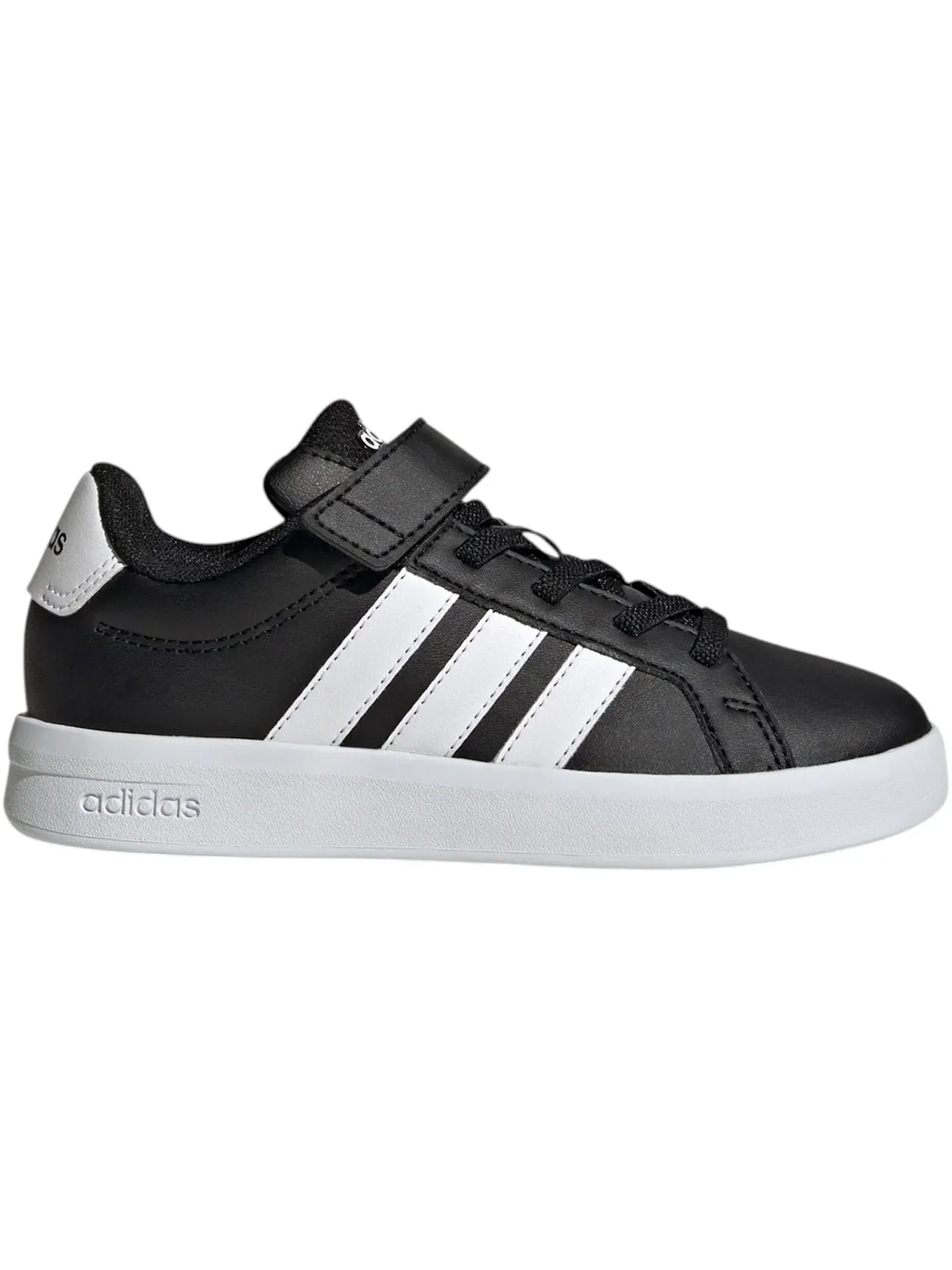 Детские кроссовки Lifestyle с закрытой пяткой Adidas Grand Court 3.0 — изображение 1 из 1, черный/белый/белый