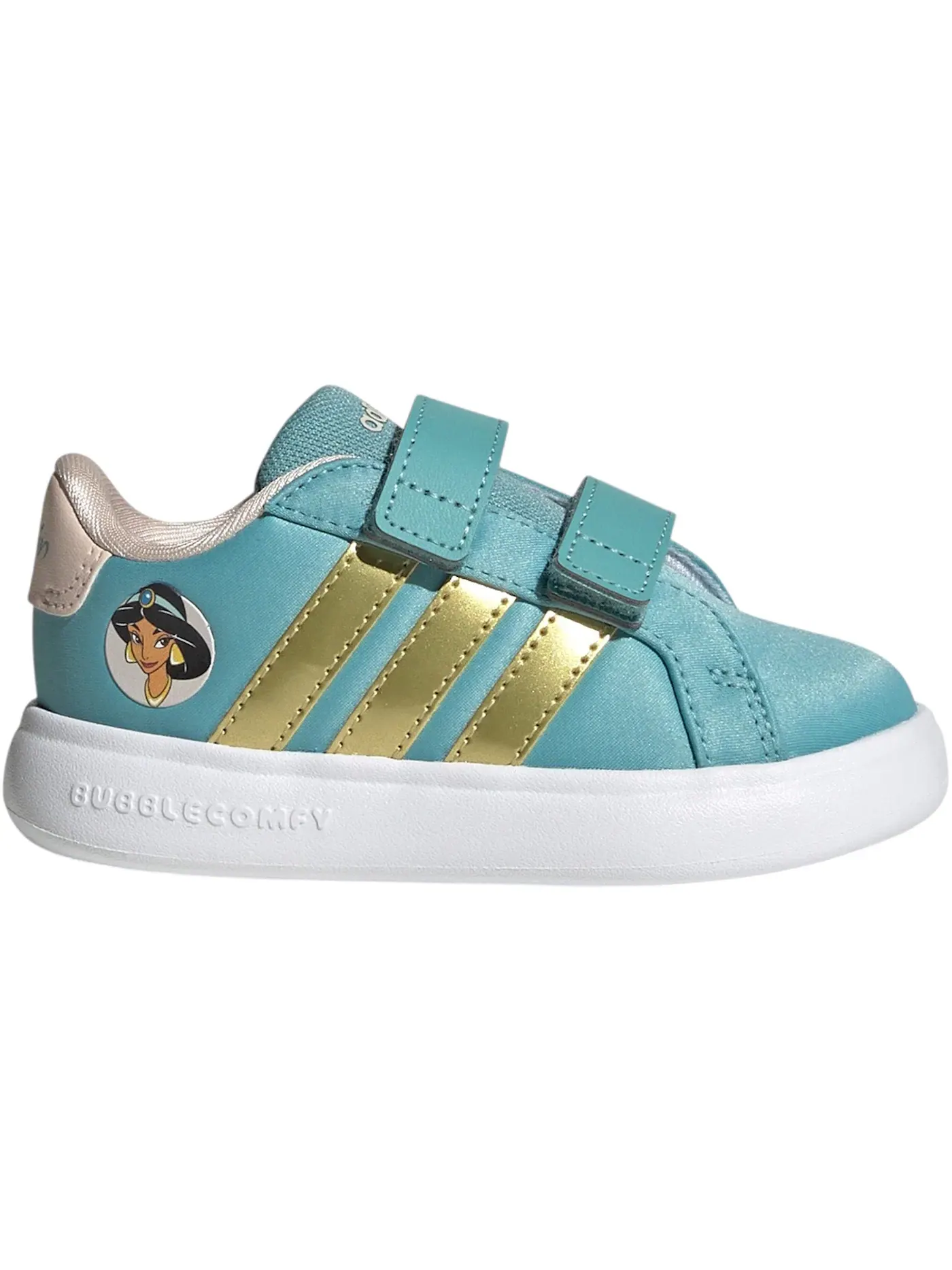 Детские кроссовки с принтом Adidas Grand Court 3.0 Adidas — изображение 1 из 1, золотистый металлик