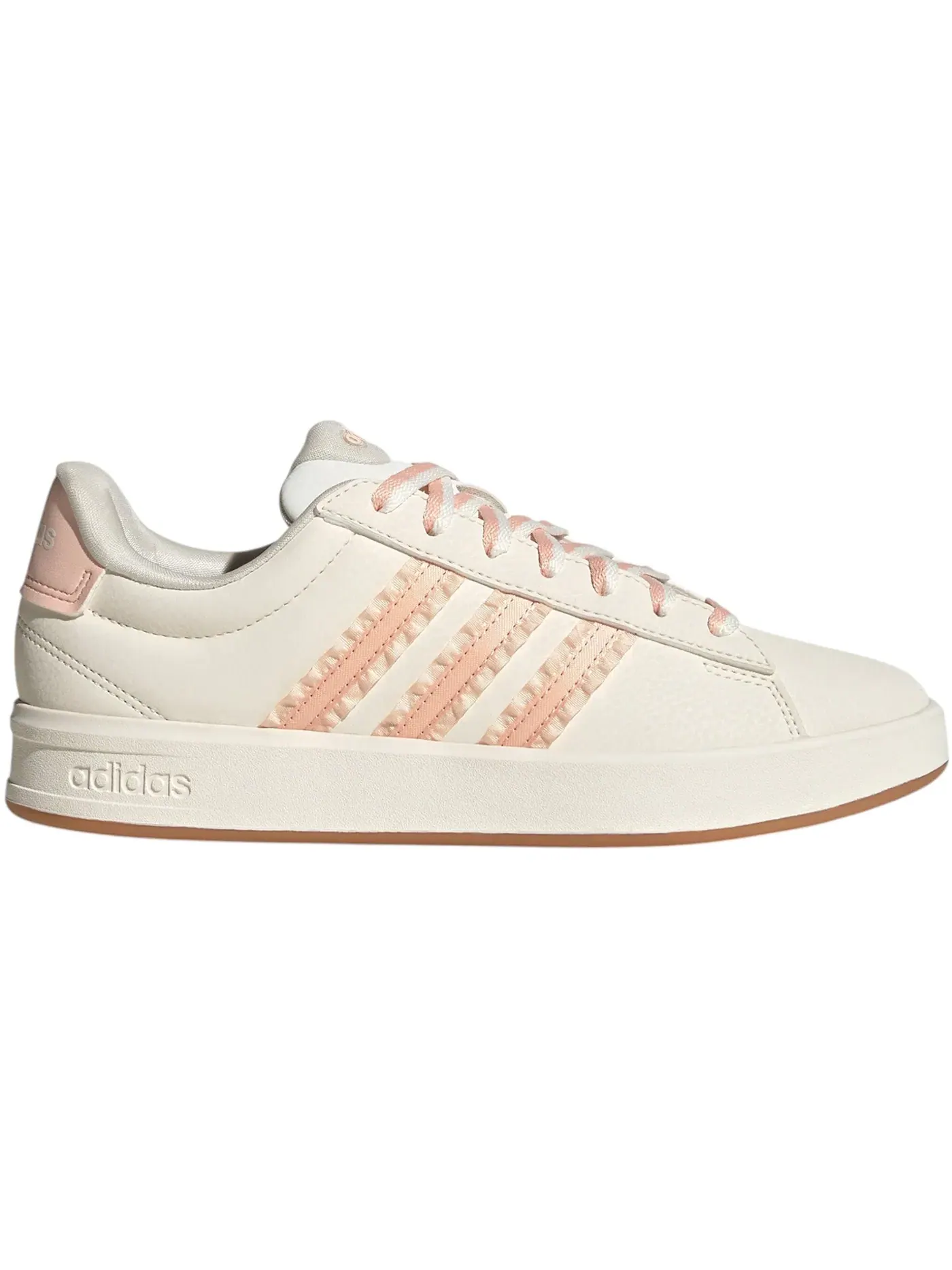Женские кроссовки Lifestyle Grand Court 3.0 Adidas — изображение 1 из 1, белый/розовый