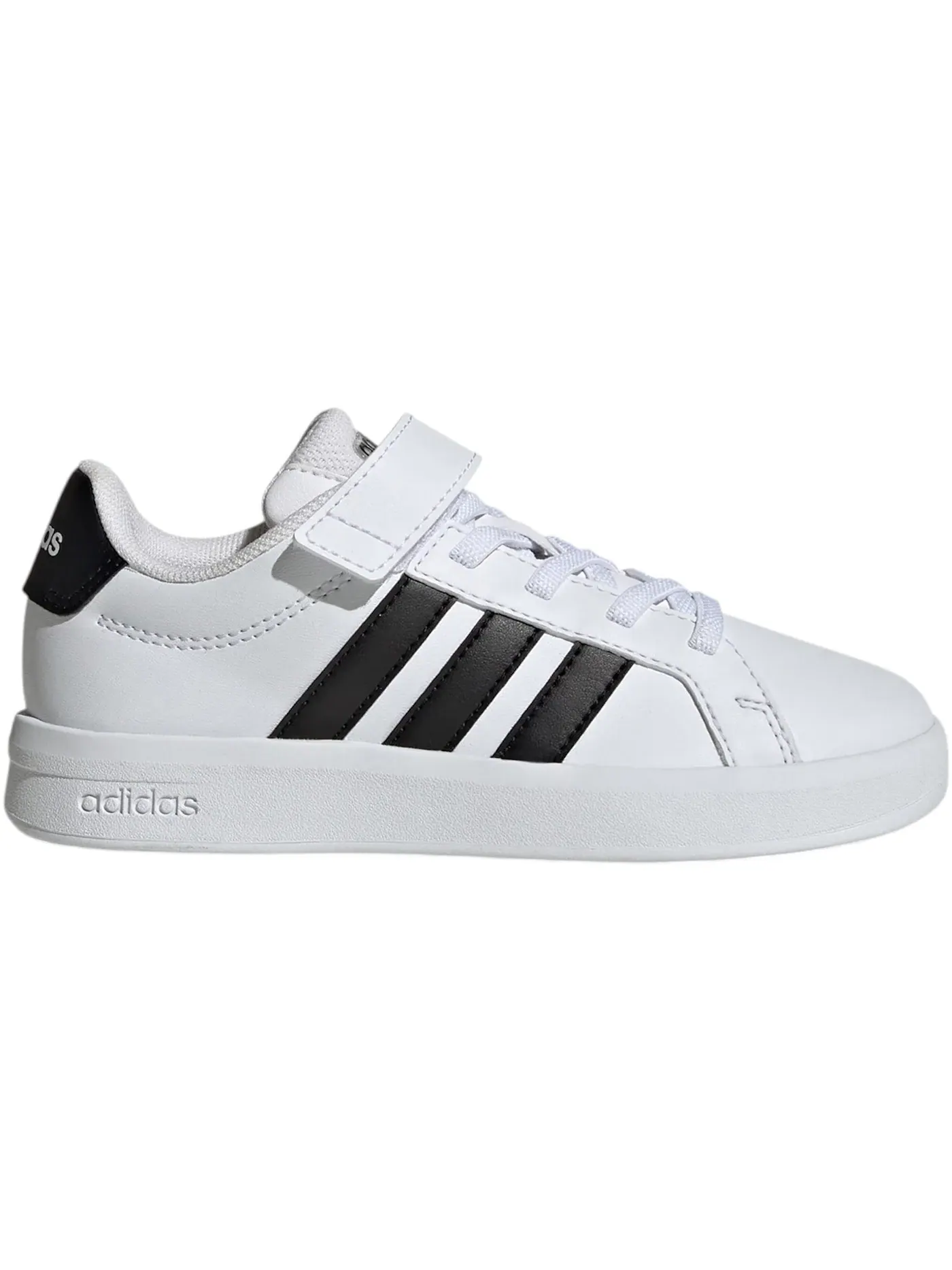 Детские кроссовки с закрытой пяткой Adidas Grand Court 3.0 — изображение 1 из 1, белый/черный/белый