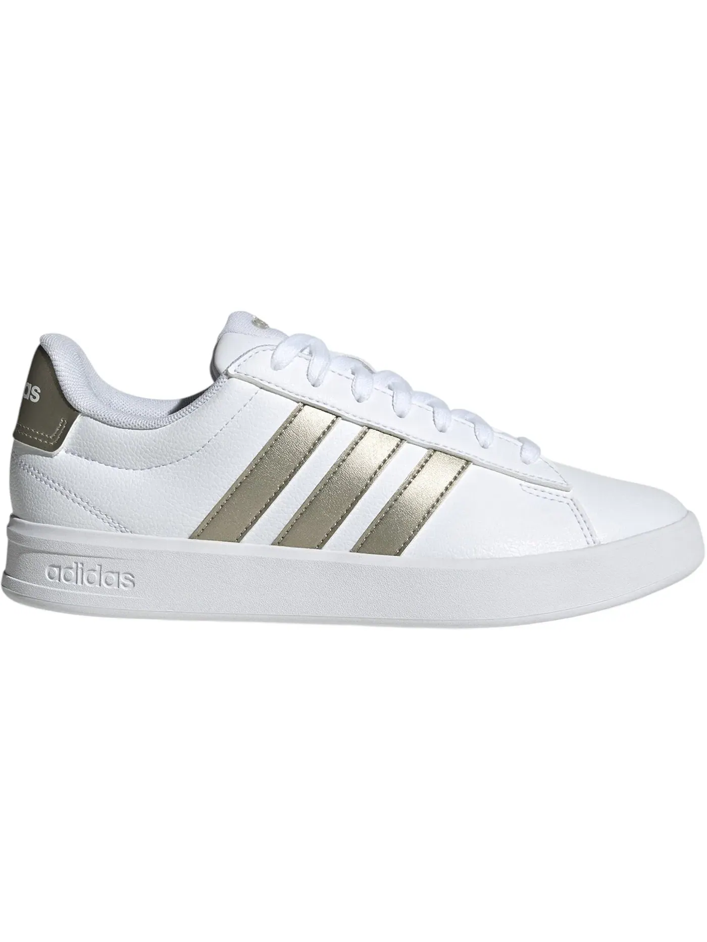 Женские кроссовки Lifestyle Grand Court 3.0 Adidas — изображение 1 из 1, белый/металлик/белый
