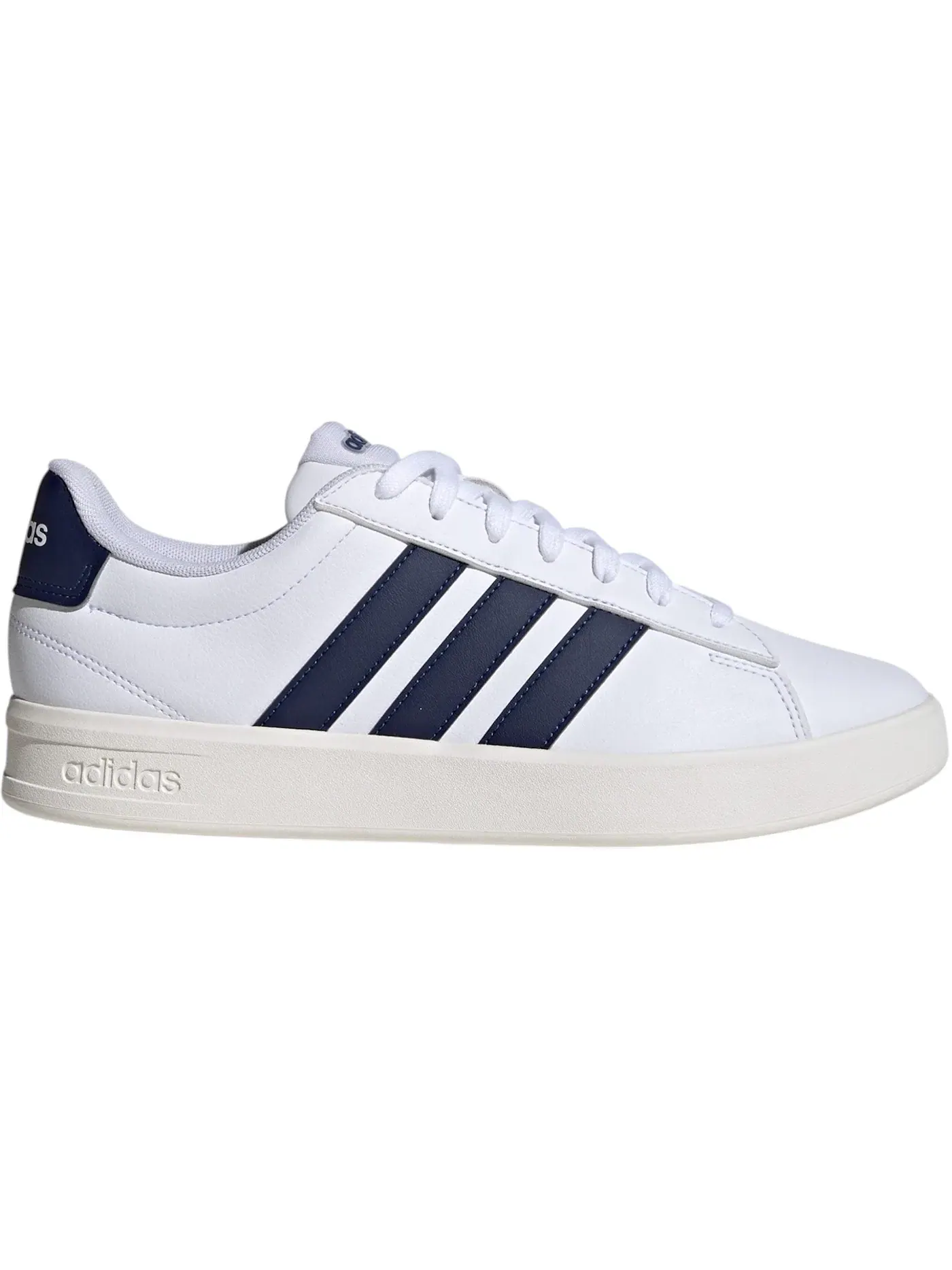 Мужские кроссовки для повседневной носки Adidas Grand Court 3.0 — изображение 1 из 1, белый/темный синий/белый