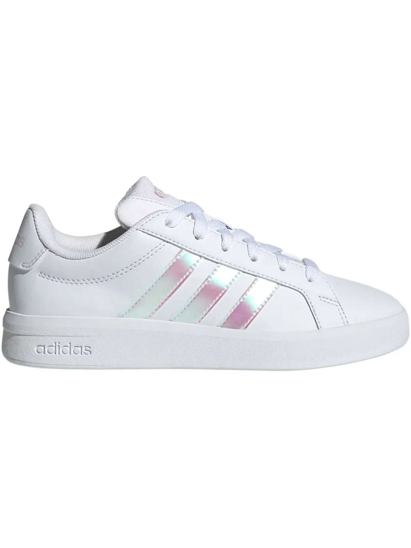 Детские кроссовки с принтом Adidas Grand Court 3.0 — изображение 1 из 1, белый розовый