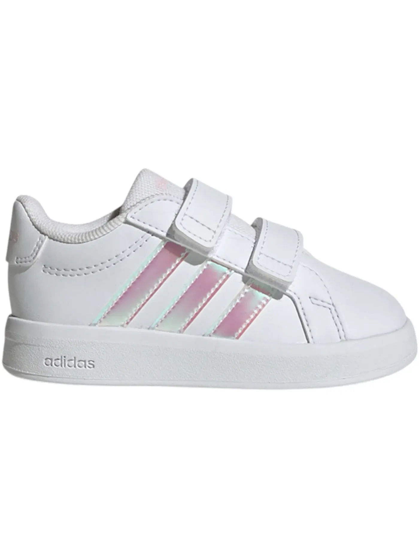 Детские кроссовки Lifestyle с принтом Adidas Grand Court 3.0 — изображение 1 из 1, белый//белый
