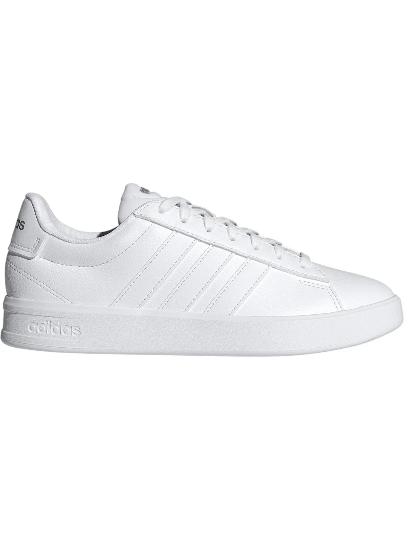 Женские кроссовки Lifestyle с принтом Adidas Grand Court 3.0 — изображение 1 из 1, белый/белый/металлик