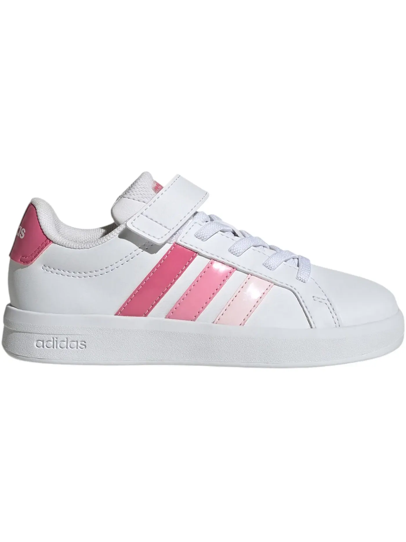 Детские кроссовки с закрытой пяткой Adidas Grand Court 3.0 — изображение 1 из 1, белый/розовый/розовый
