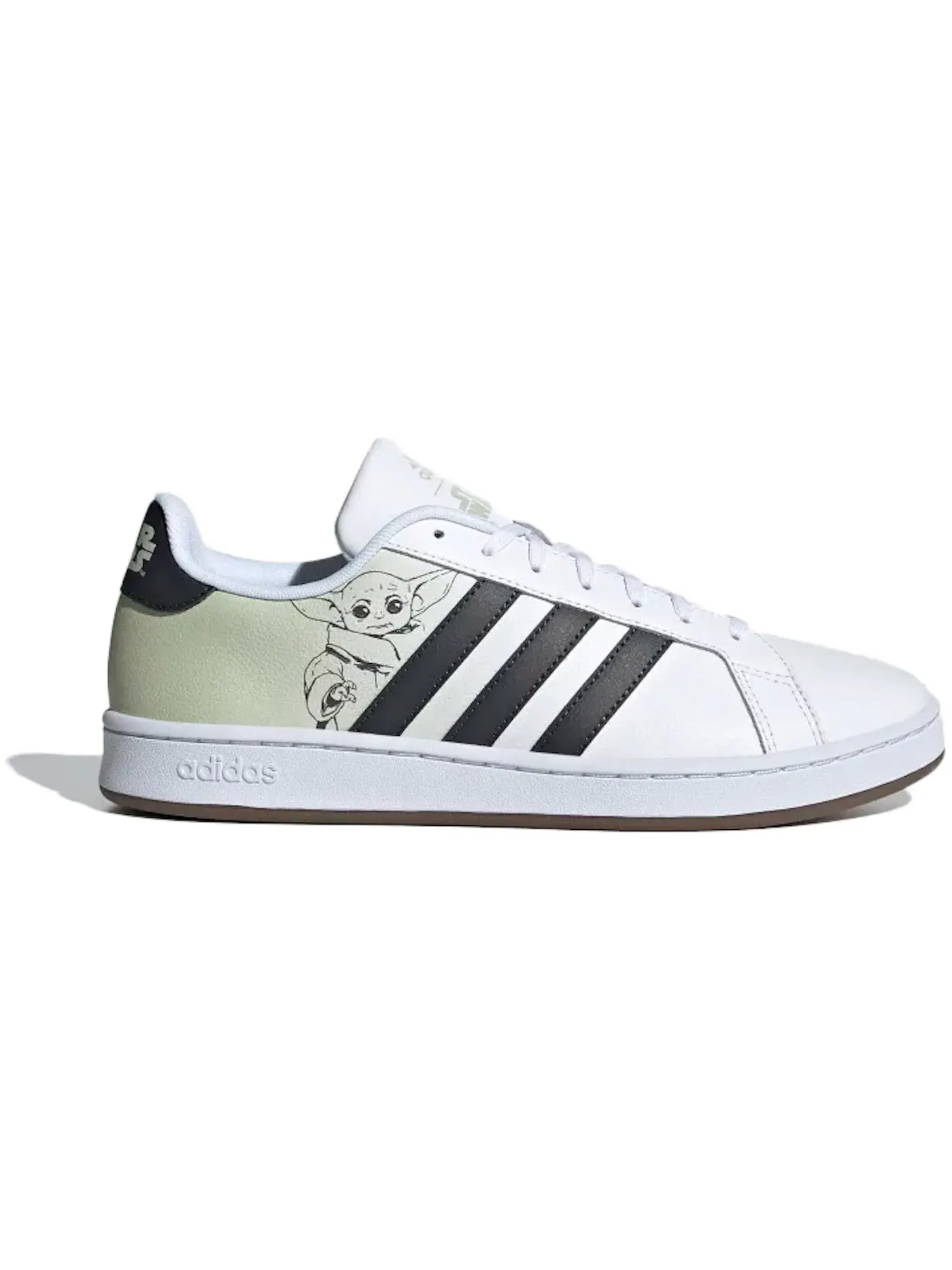 Мужские кроссовки lifestyle Adidas Grand Court — изображение 1 из 1, белый//зеленый