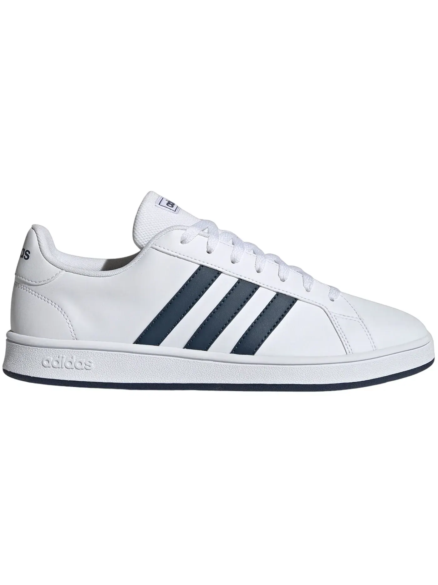 Мужские кроссовки Lifestyle Adidas Grand Court Base — изображение 1 из 1, белый/темно-синий/белый