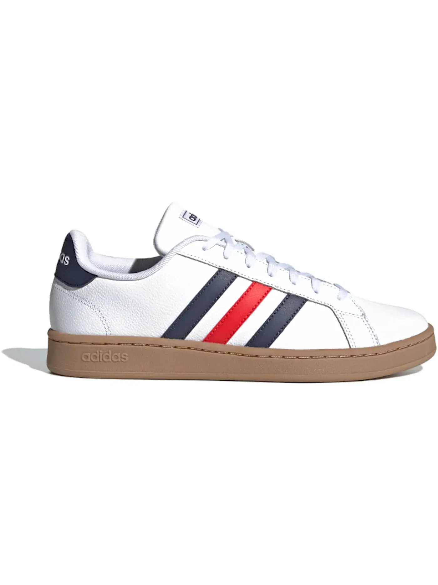 Мужские кроссовки для повседневной носки Adidas Grand Court — изображение 1 из 1, белый/синий/красный