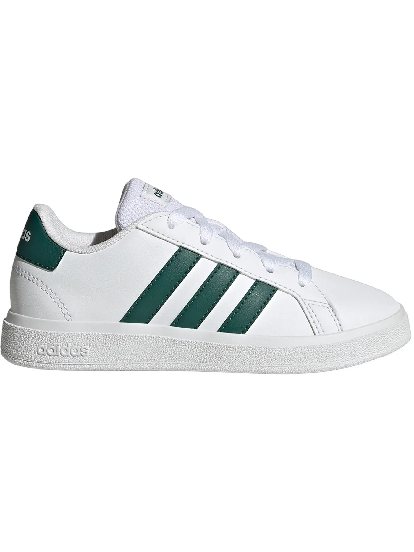 Детские кроссовки Lifestyle Adidas Grand Court — изображение 1 из 1, белый/зеленый/белый
