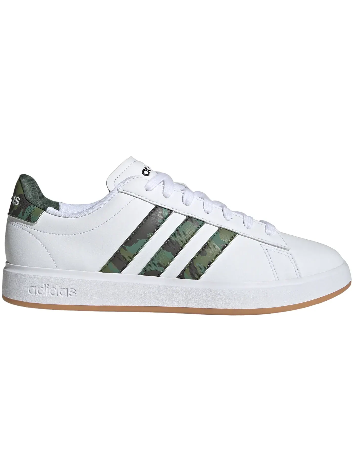 Мужские кроссовки Lifestyle Adidas Grand Court — изображение 1 из 1, белый/белый/зеленый