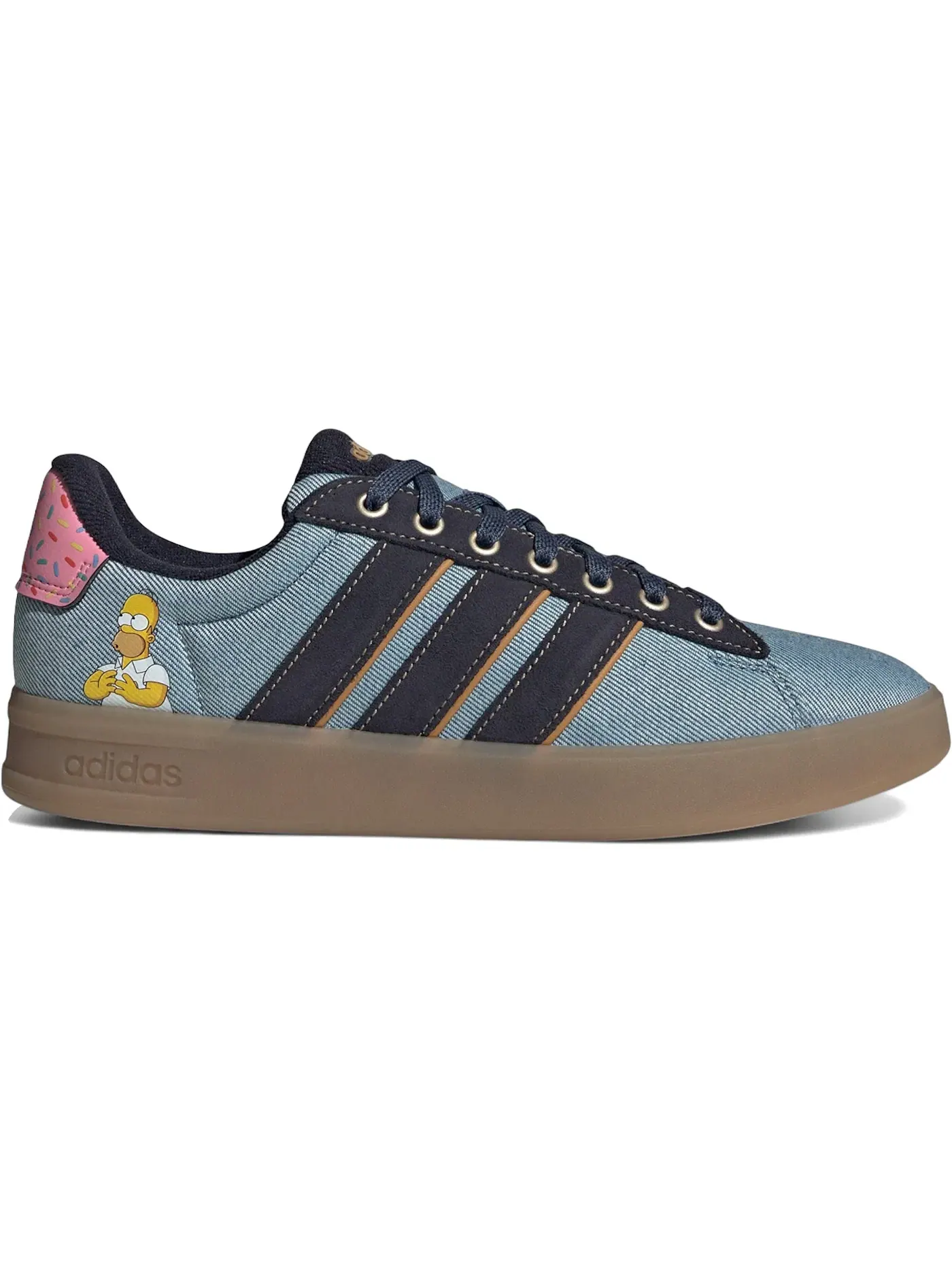 Мужские кроссовки с принтом Adidas Grand Court Adidas, Non Dyed/Legend Ink/Mesa — изображение 1 из 1