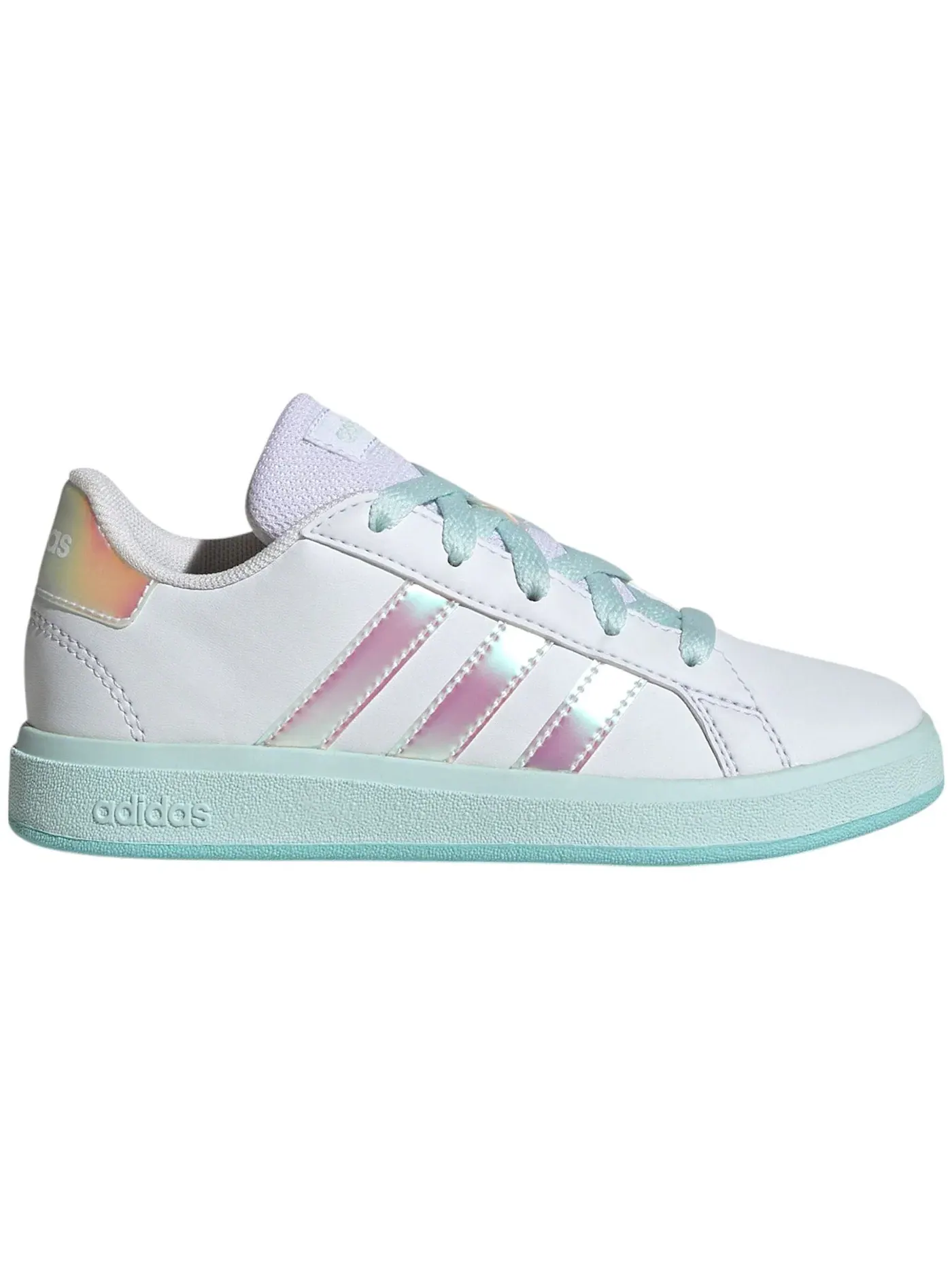 Детские кроссовки Lifestyle Adidas Grand Court — изображение 1 из 1, белый/голубой