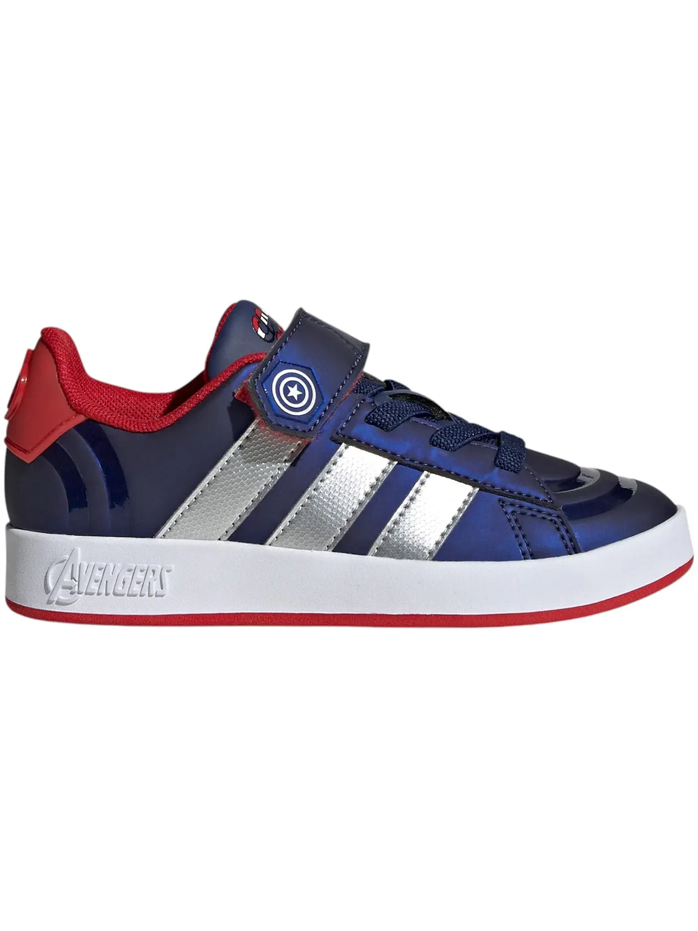 Детские кроссовки Lifestyle с принтом Marvel Avengers Captain America Adidas Grand Court — изображение 1 из 1