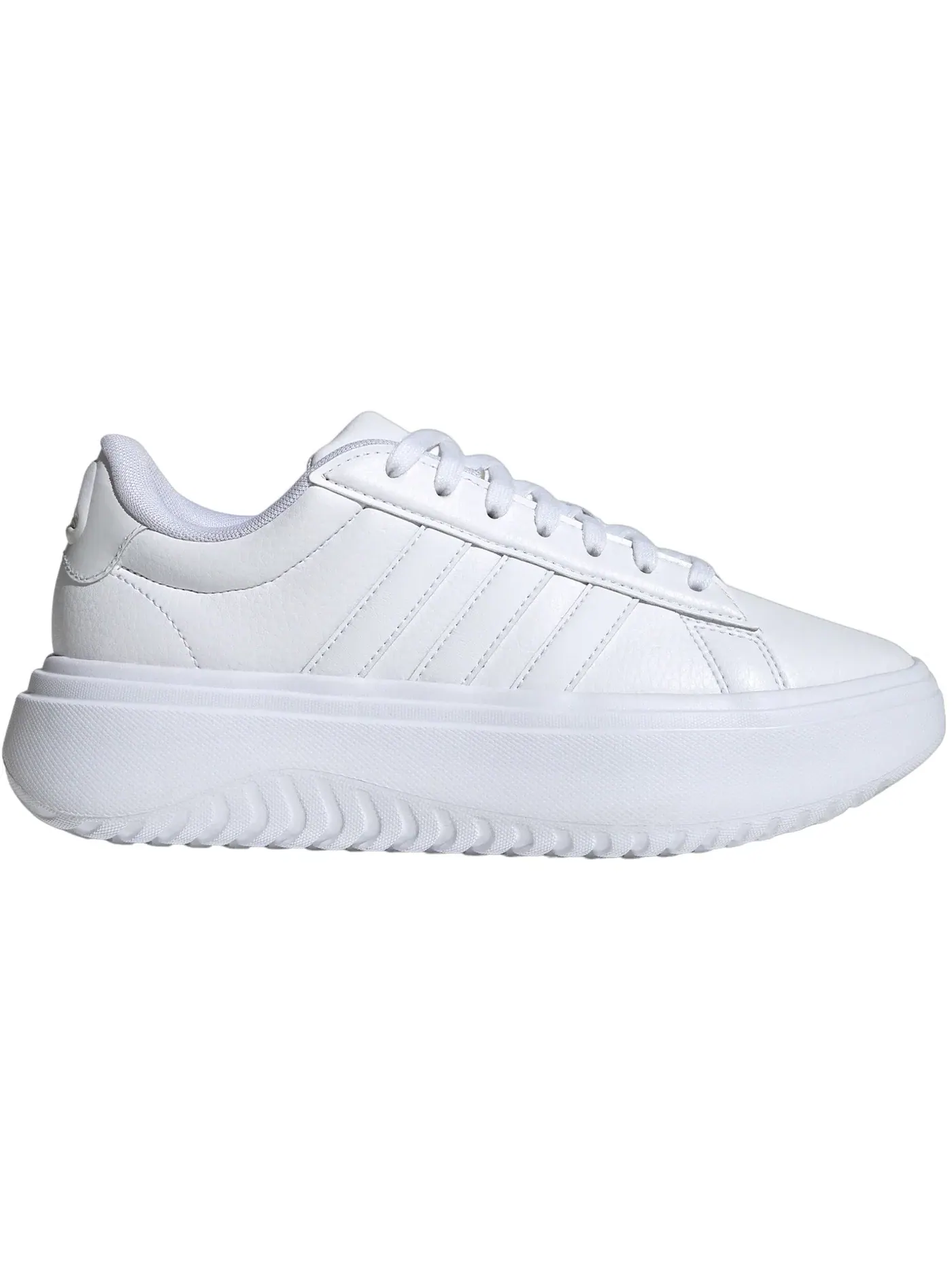 Женские кроссовки Lifestyle Adidas Grand Court Platform — изображение 1 из 1, белый/белый/белый