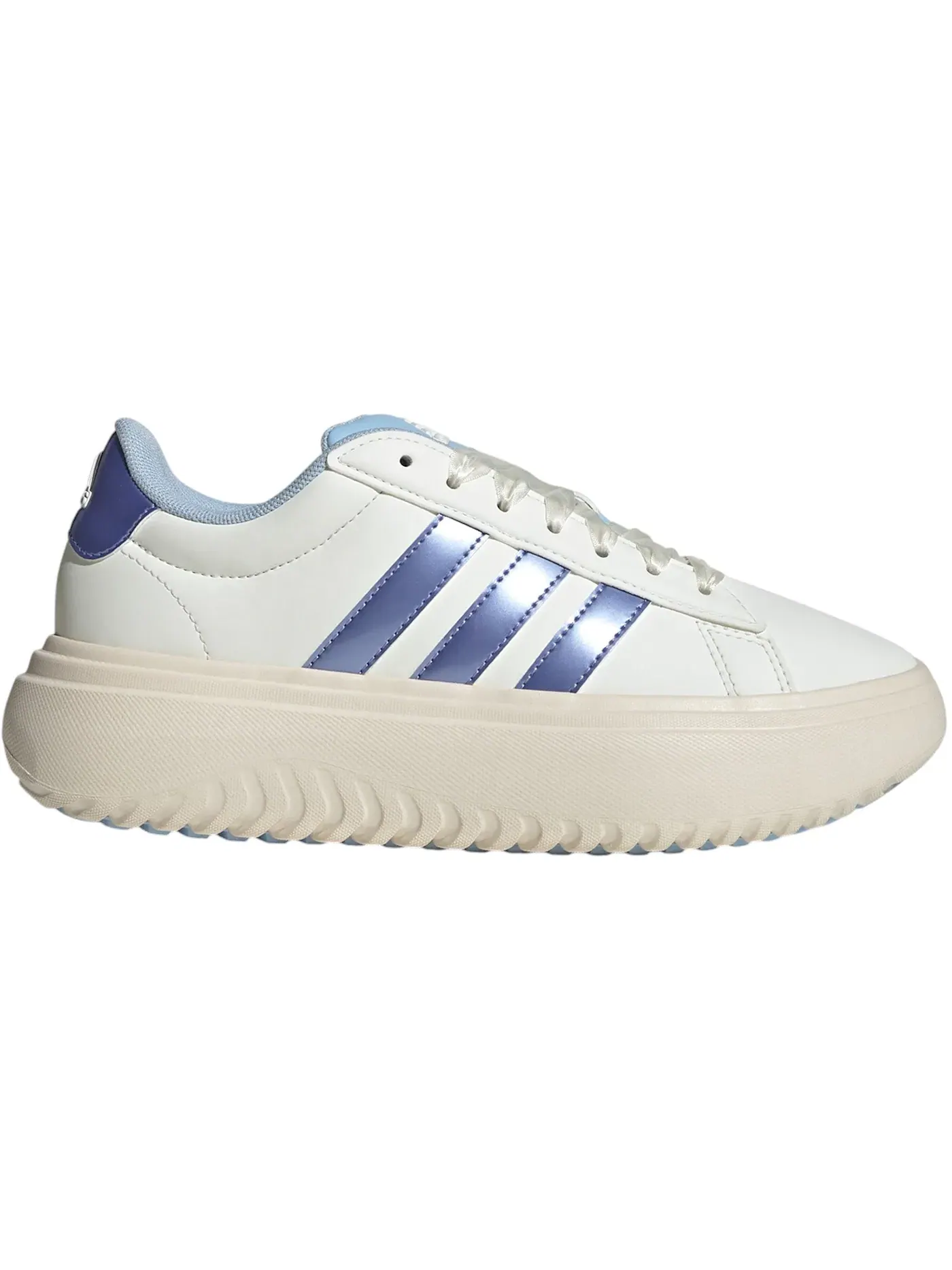 Женские кроссовки Lifestyle Adidas Grand Court Platform — изображение 1 из 1, белый/синий/белый