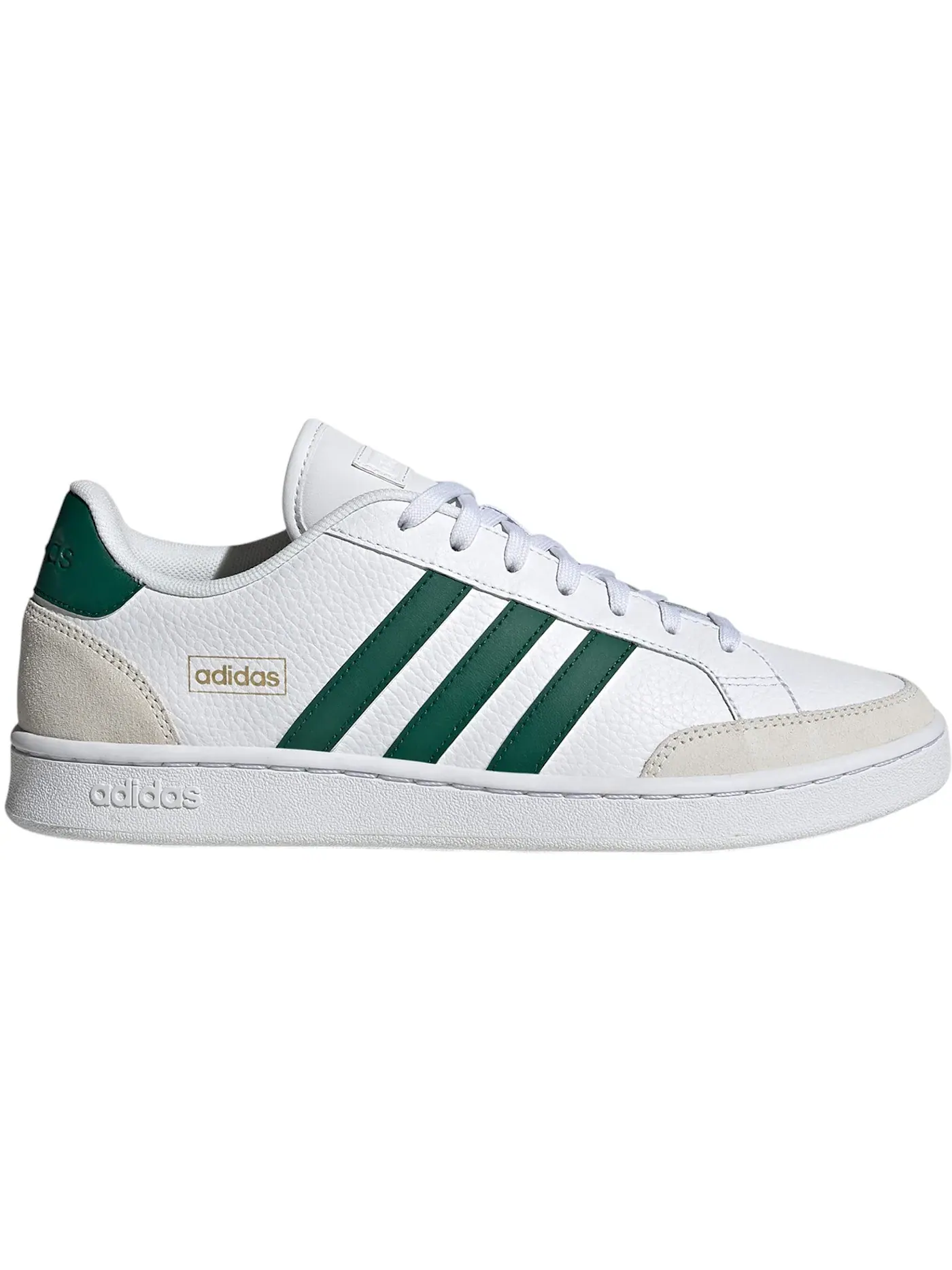 Мужские кроссовки Lifestyle с принтом Adidas Grand Court SE — изображение 1 из 1, белый/зеленый/серый