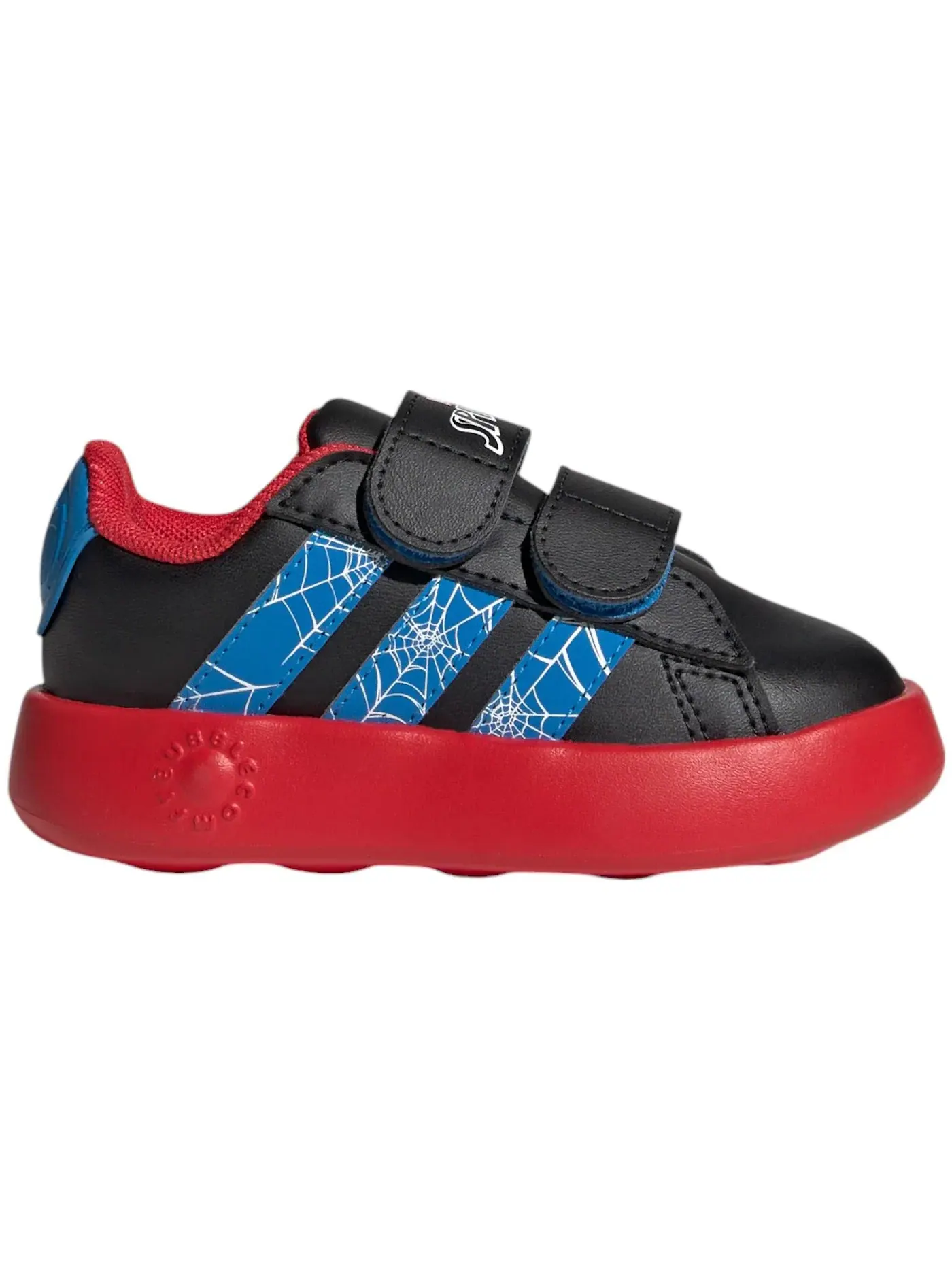 Детские кроссовки с принтом Adidas Grand Court Adidas — изображение 1 из 1, черный яркий синий
