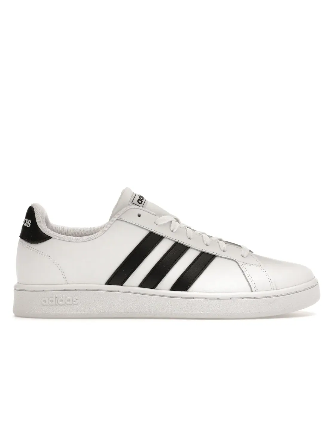 Мужские кроссовки Lifestyle Grand Court Adidas — изображение 1 из 4, белый/черный