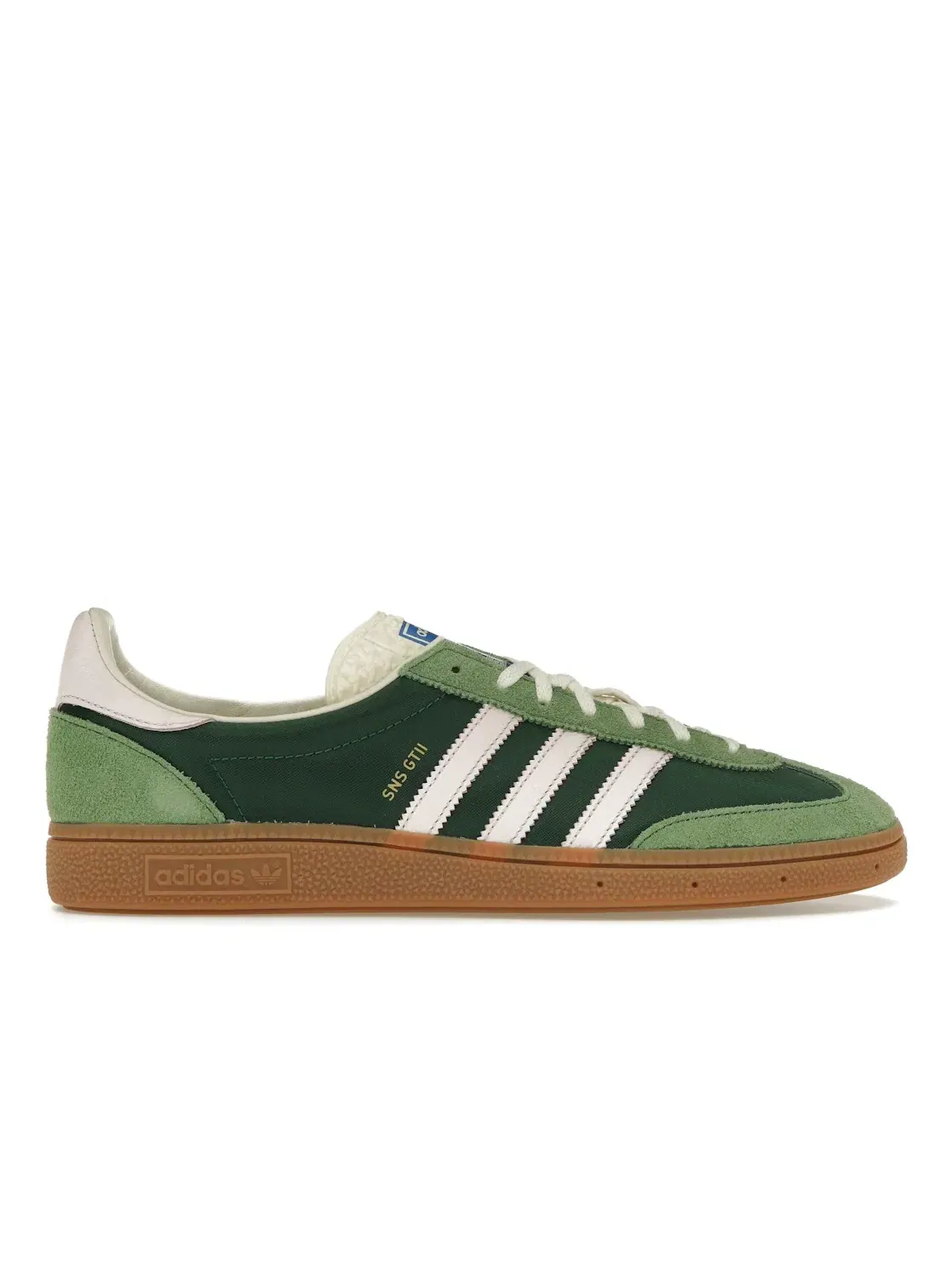 Мужские кроссовки с замшевым верхом Adidas GT II — изображение 1 из 4, белый/зеленый/зеленый