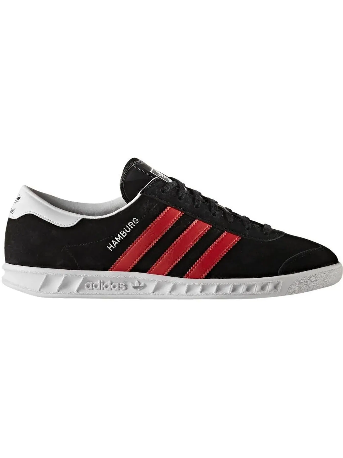 Мужские кроссовки lifestyle Adidas Hamburg — изображение 1 из 1, черный/красный/белый