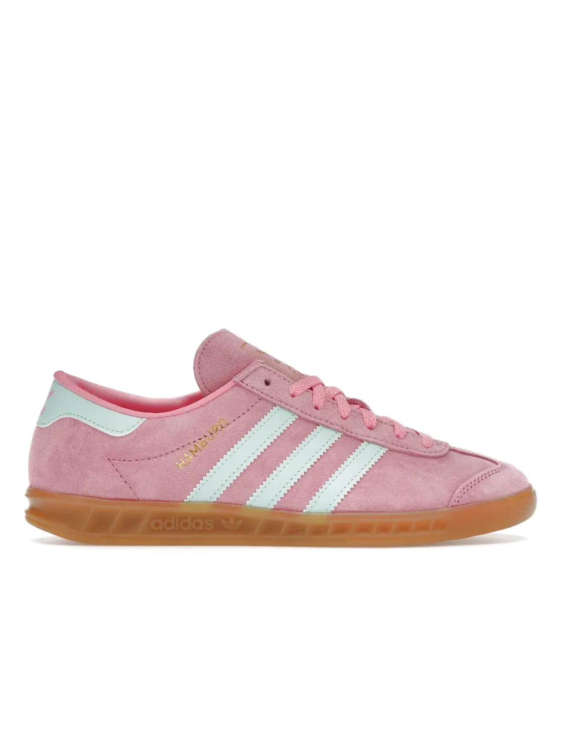 Женские кроссовки Lifestyle Adidas Hamburg — изображение 1 из 4, розовый/голубой