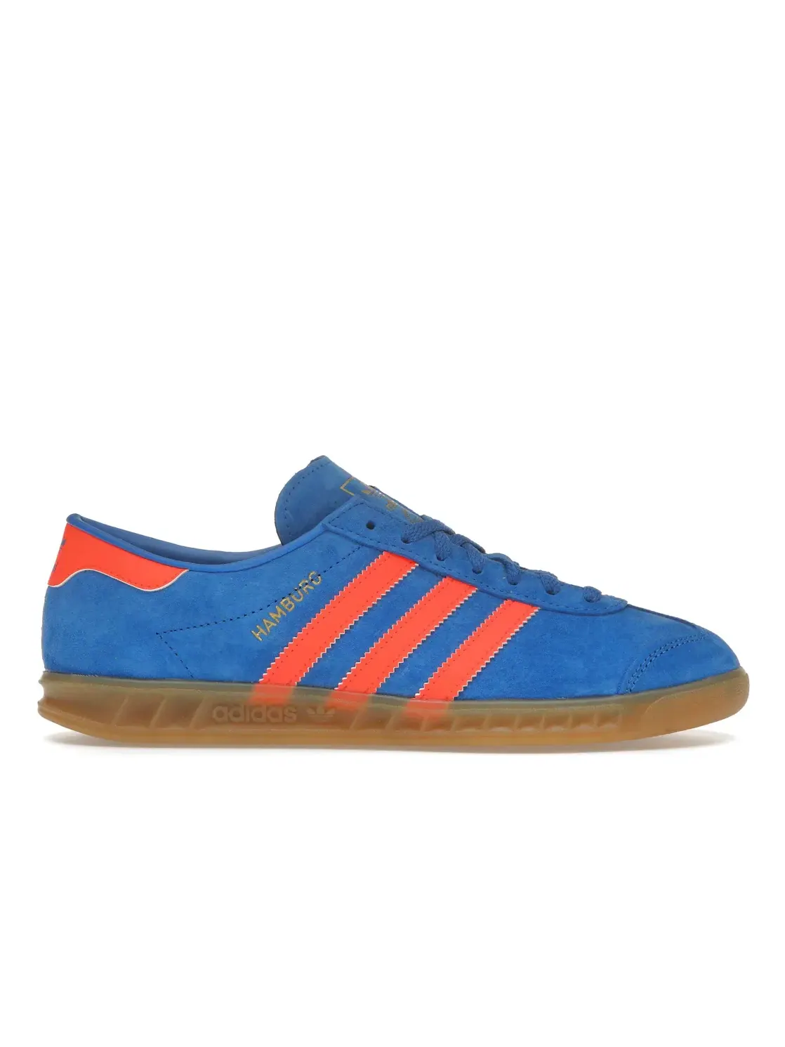 Женские кроссовки Lifestyle Adidas Hamburg — изображение 1 из 4, синий/оранжевый