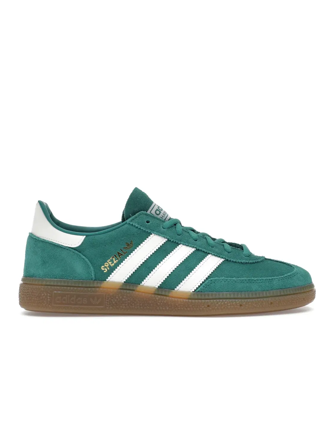 Женские кроссовки с замшевым верхом Adidas Handball Spezial — изображение 1 из 4, зеленый белый