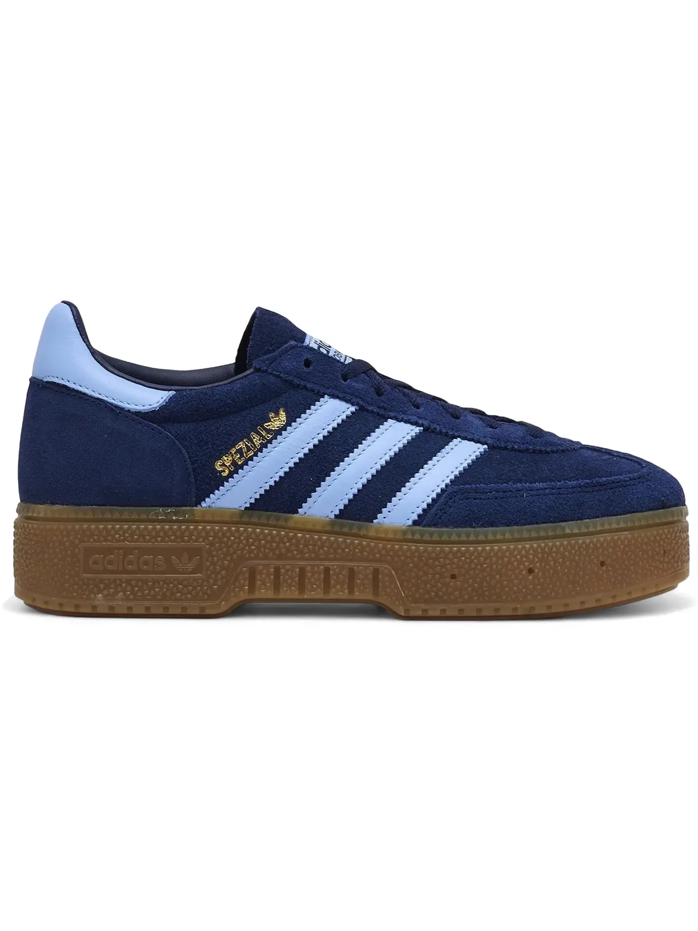 Женские кроссовки с замшевым верхом Adidas Handball Spezial Bold — изображение 1 из 1, индиго прозрачный