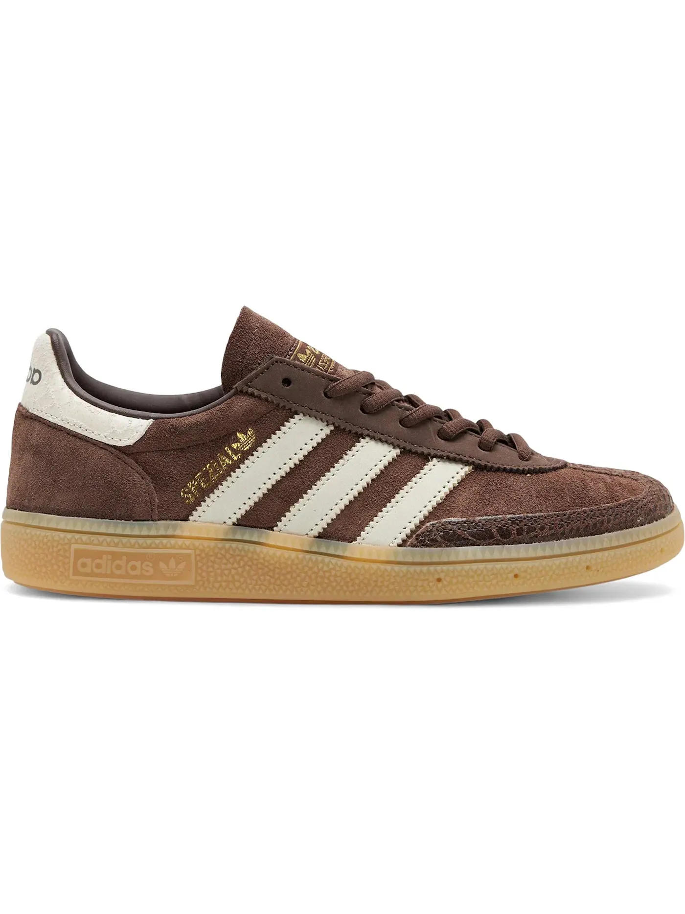 Женские кроссовки с замшевым верхом Adidas Handball Spezial — изображение 1 из 1, коричневый/кремовый