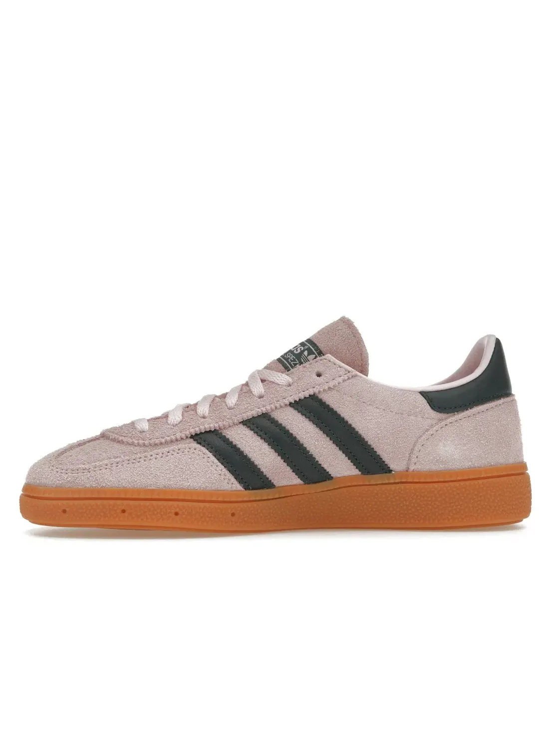 Женские кроссовки на шнуровке с замшевым и кожаным верхом Adidas Handball Spezial — изображение 3 из 4, прозрачный розовый