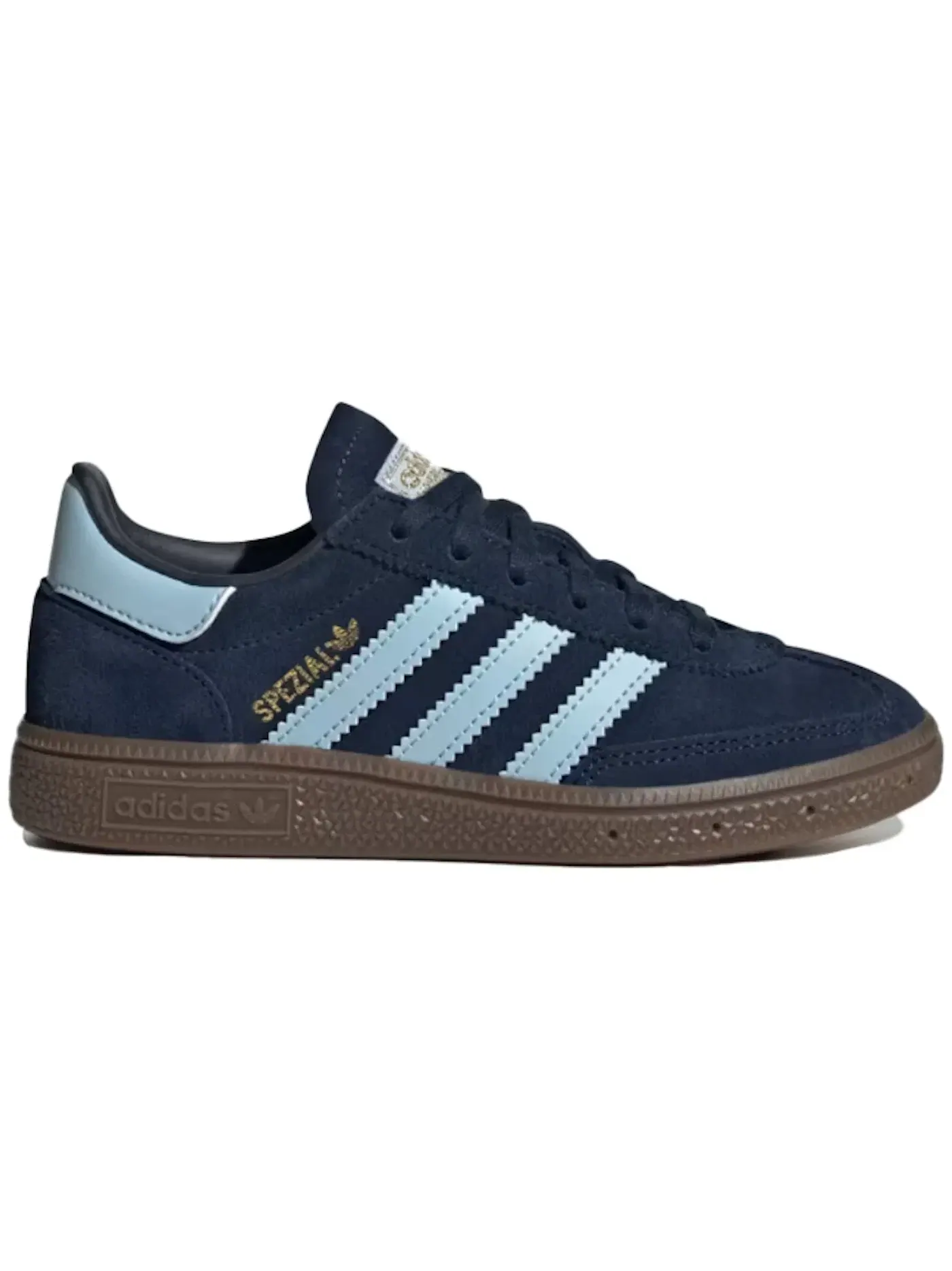 Детские кроссовки с замшевым верхом Adidas Handball Spezial — изображение 1 из 1, темно-синий/прозрачный