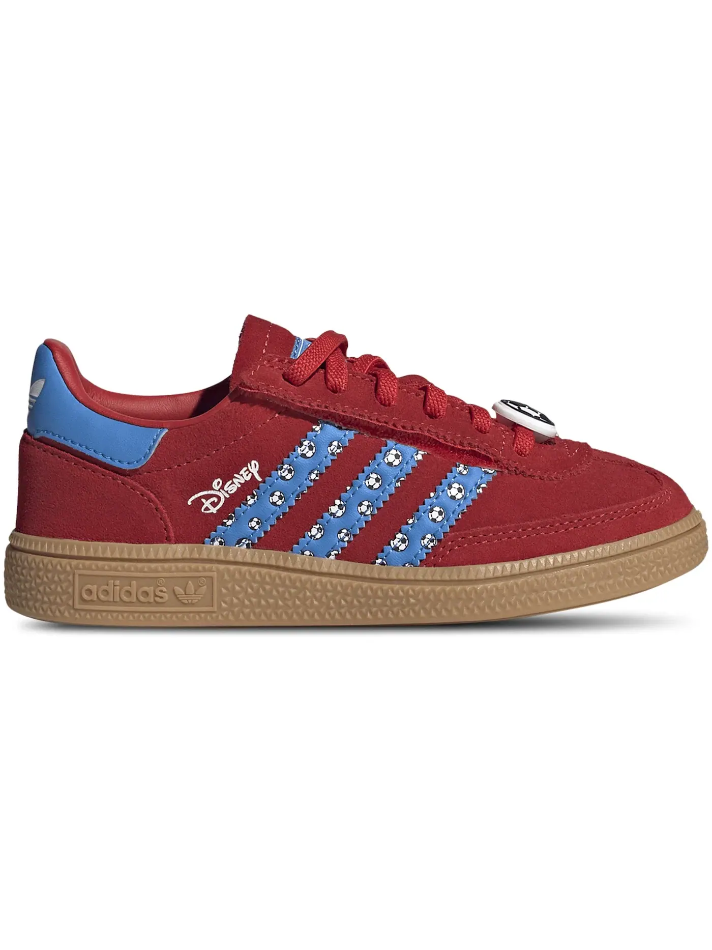 Детские кроссовки с закрыванием на липучке Adidas Handball Spezial Comfort Closure — изображение 1 из 1, красный/синий
