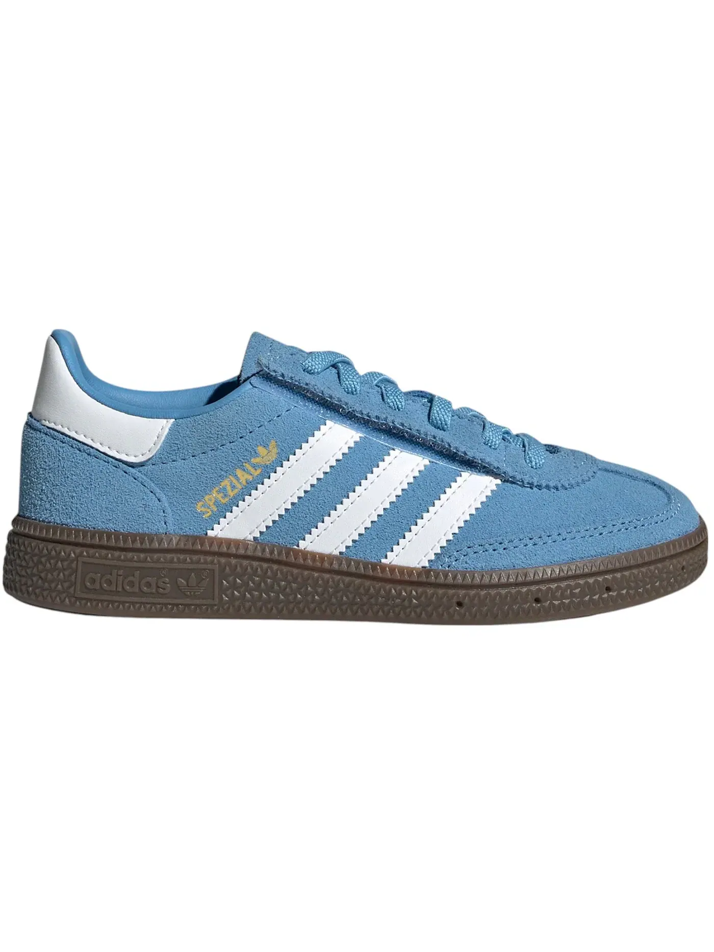 Детские кроссовки с закрытием на липучке Adidas Handball Spezial Comfort Closure — изображение 1 из 1, светлый синий белый