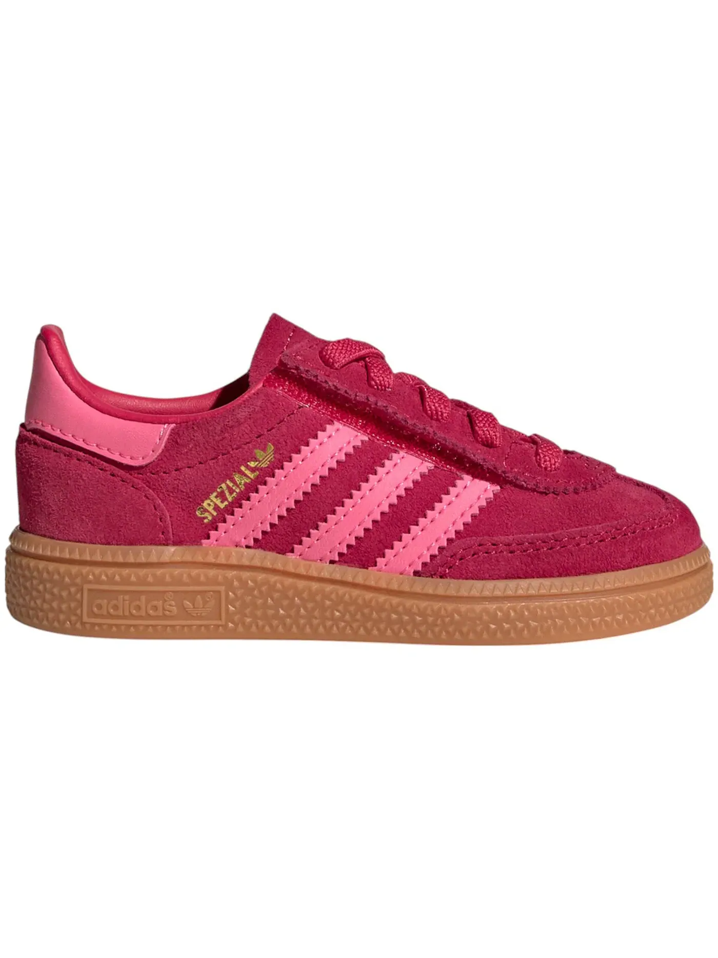 Детские кроссовки с застежкой-липучкой Adidas Handball Spezial Comfort Closure — изображение 1 из 1, красный розовый