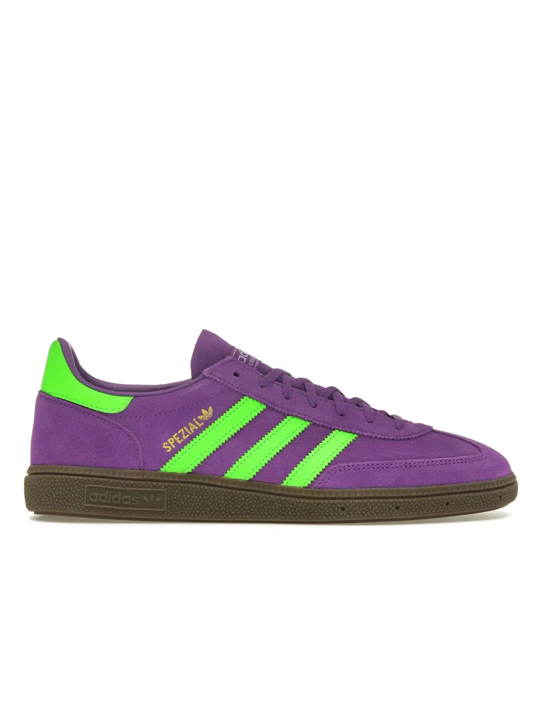Женские кроссовки для активного отдыха Adidas Handball Spezial Elastic — изображение 1 из 4, фиолетовый зеленый