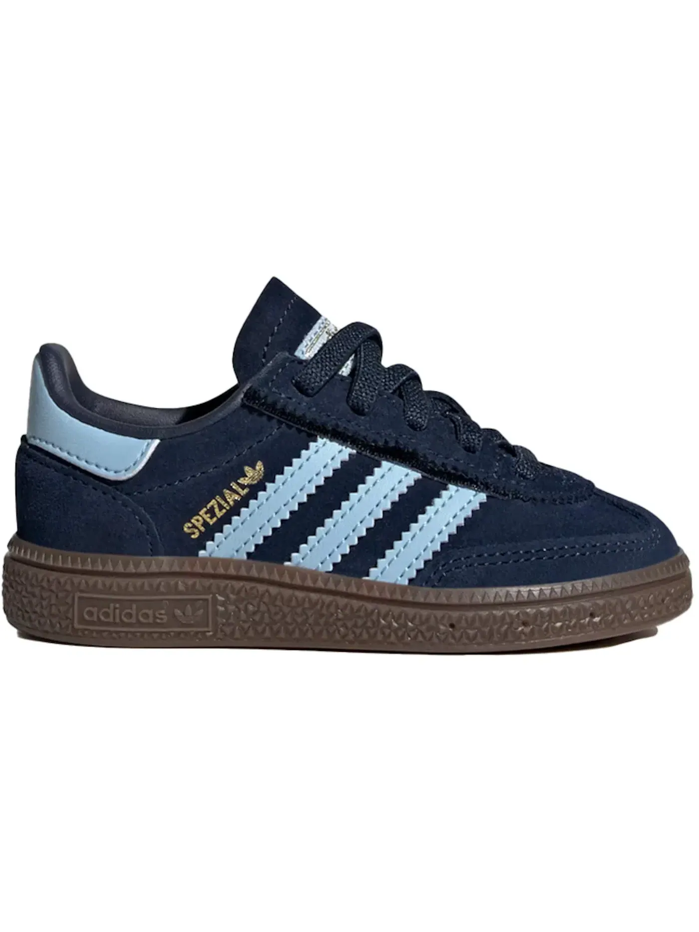 Детские кроссовки с эластичной шнуровкой Adidas Handball Spezial Elastic — изображение 1 из 1, темно-синий прозрачный