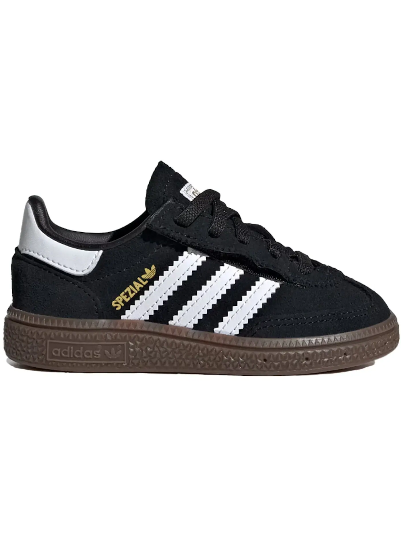 Детские кроссовки с замшевым верхом Adidas Handball Spezial Elastic — изображение 1 из 1, черный/белый