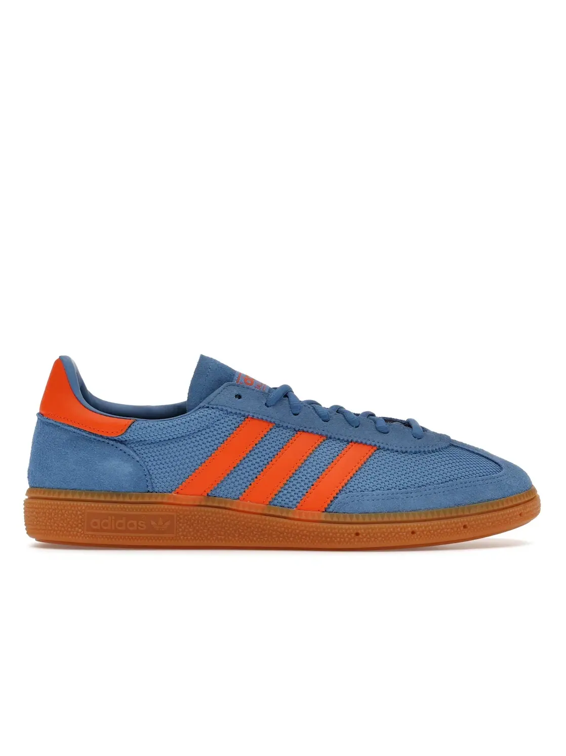 Мужские кроссовки с контрастными акцентами Adidas Handball Spezial — изображение 1 из 4, синий оранжевый
