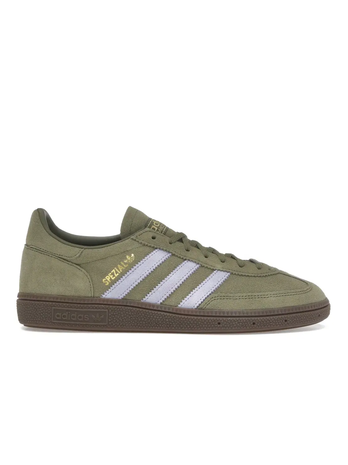 Женские кроссовки Lifestyle Adidas Handball Spezial — изображение 1 из 4, оливковый/фиолетовый