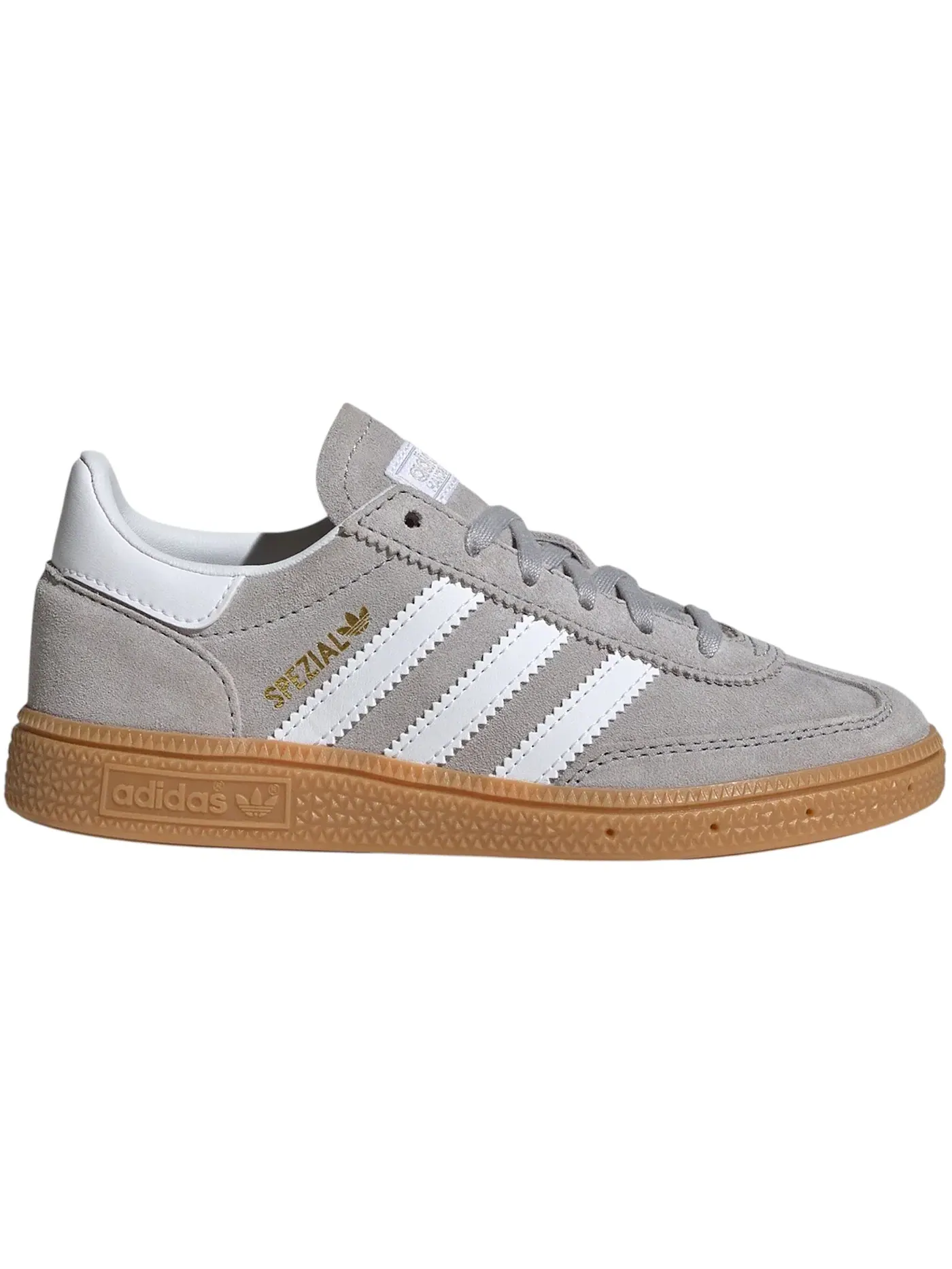 Детские кроссовки для мальчиков с замшей Adidas Handball Spezial — изображение 1 из 1, серый/белый