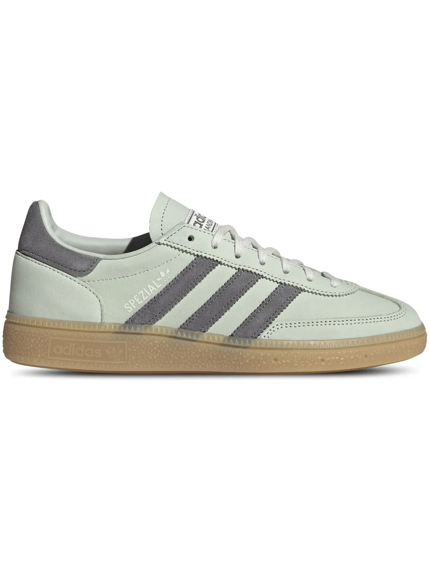 Женские кроссовки Lifestyle с замшевым верхом Adidas Handball Spezial — изображение 1 из 1, зеленый/серый/белый